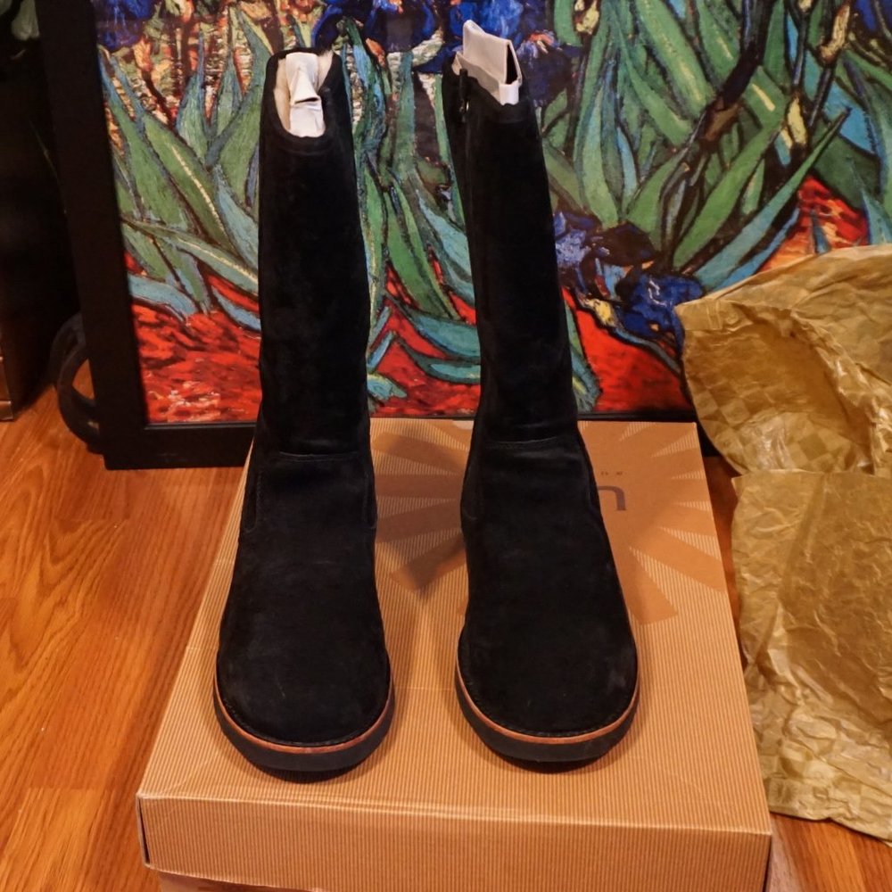 UGG Uggs Sunset III Size 7 Black Suede Womens